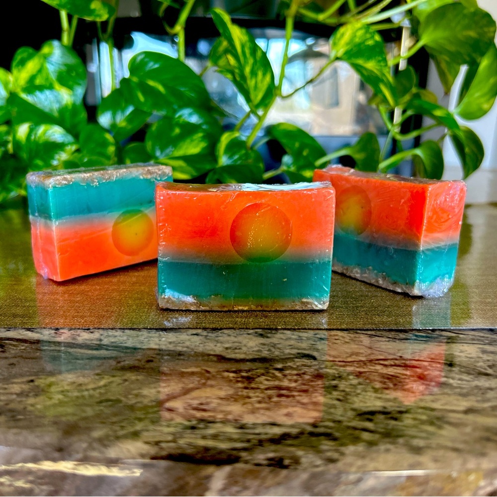 “Island Dream” - Handcrafted Multicolor Soap Bar